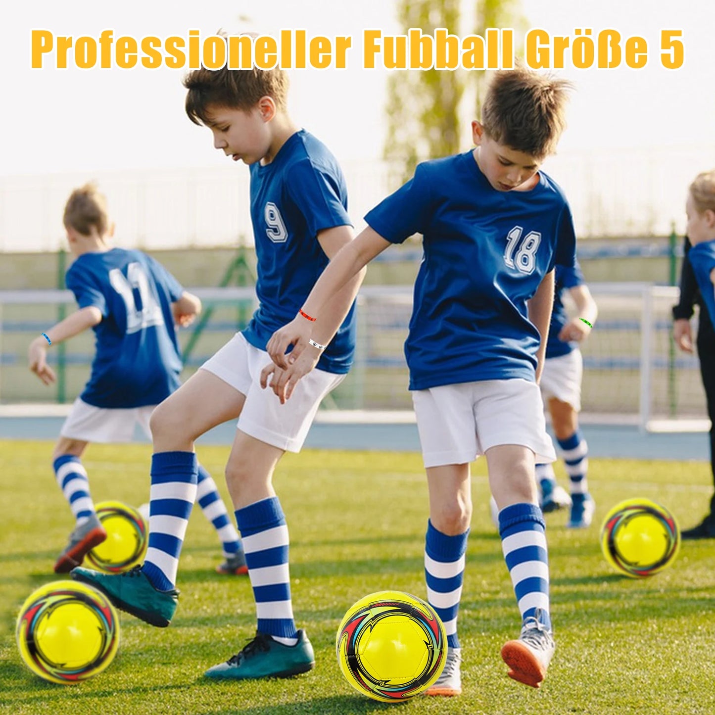 Fußball Official Size5 Maschinengenäht PVC Nahtlos Verschleißfest Rutschfest Outdoor Match Spiel Fußball Training