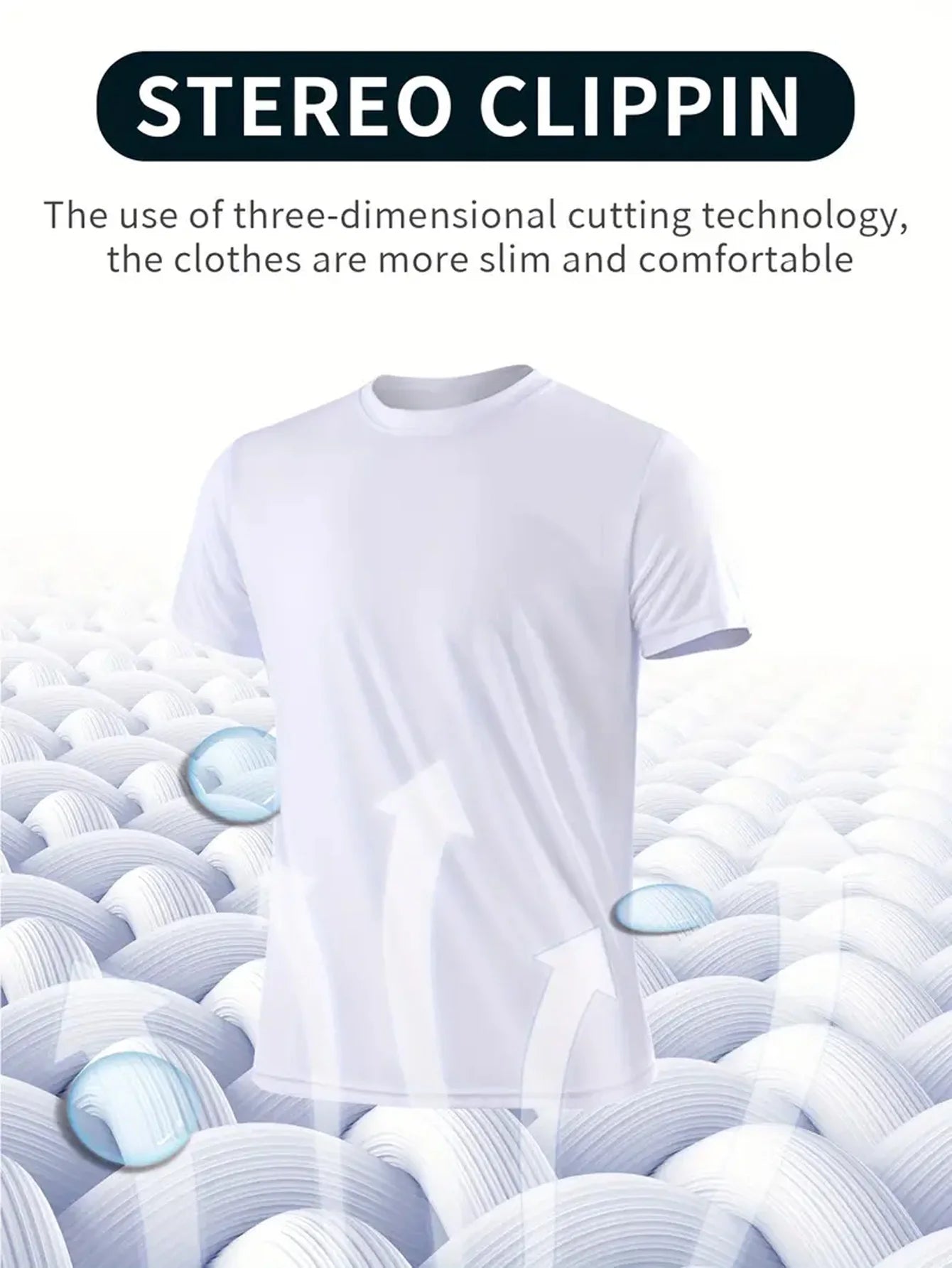 Round Neck T-Shirt 5-Piece White Ultra-Light Men's Quick-Drying Breathable Sweat-Absorbent Shirt Suitable for Fitness Gym and Ru