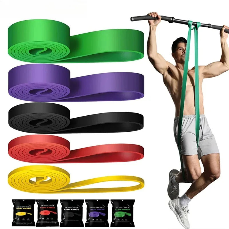 Unisex Fitnessband Klimmzug-Gummibänder Widerstandsschlaufen Energie-Set Heim-Fitnessstudio-Workout Expander Stärkung Training