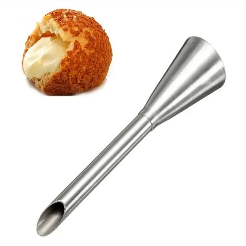 Spritzbeuteltüllen Edelstahl Cupcake Kuchen Dekorierspitzen für Brandteigcreme Gebäck Spritztüllen Backzubehör