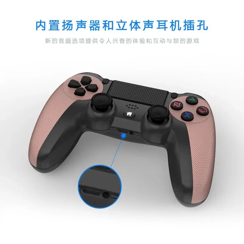 Kabelloser Controller für PS4 V2 Playstation 4 Remote Game Joystick LED-Schild Kompatibel mit PS4 Command Console
