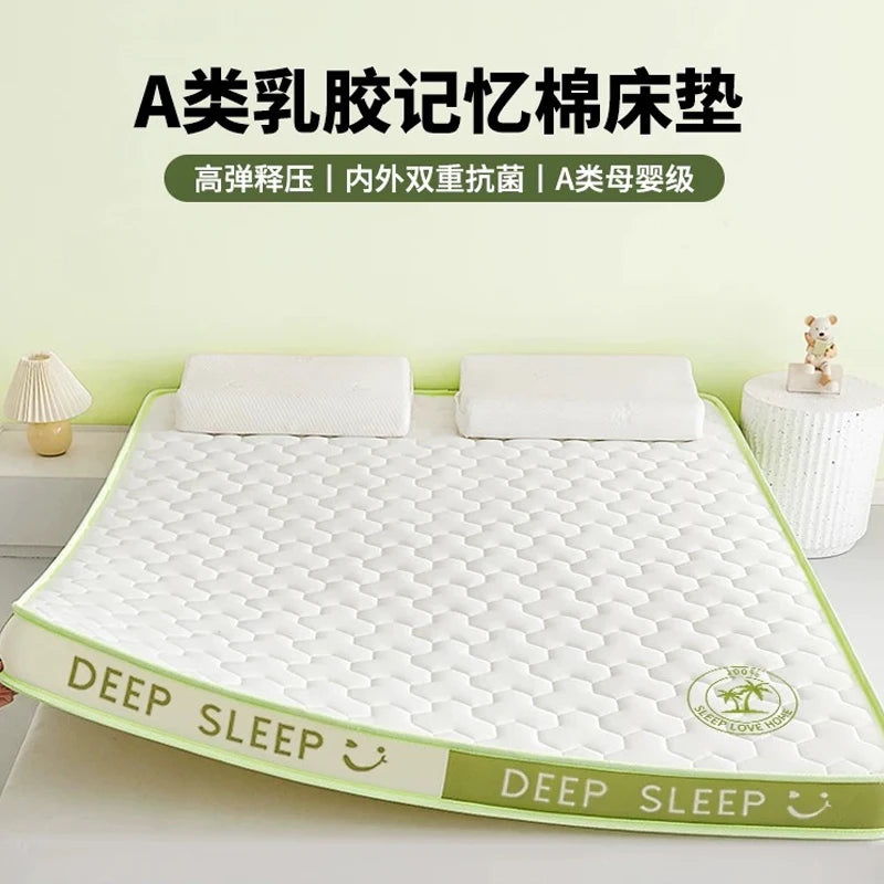 Nouveau matelas en latex à mémoire de forme 6/10 cm, tapis de tatami en éponge de haute qualité, matelas double, King, Queen Size, produit de lit épais et chaud