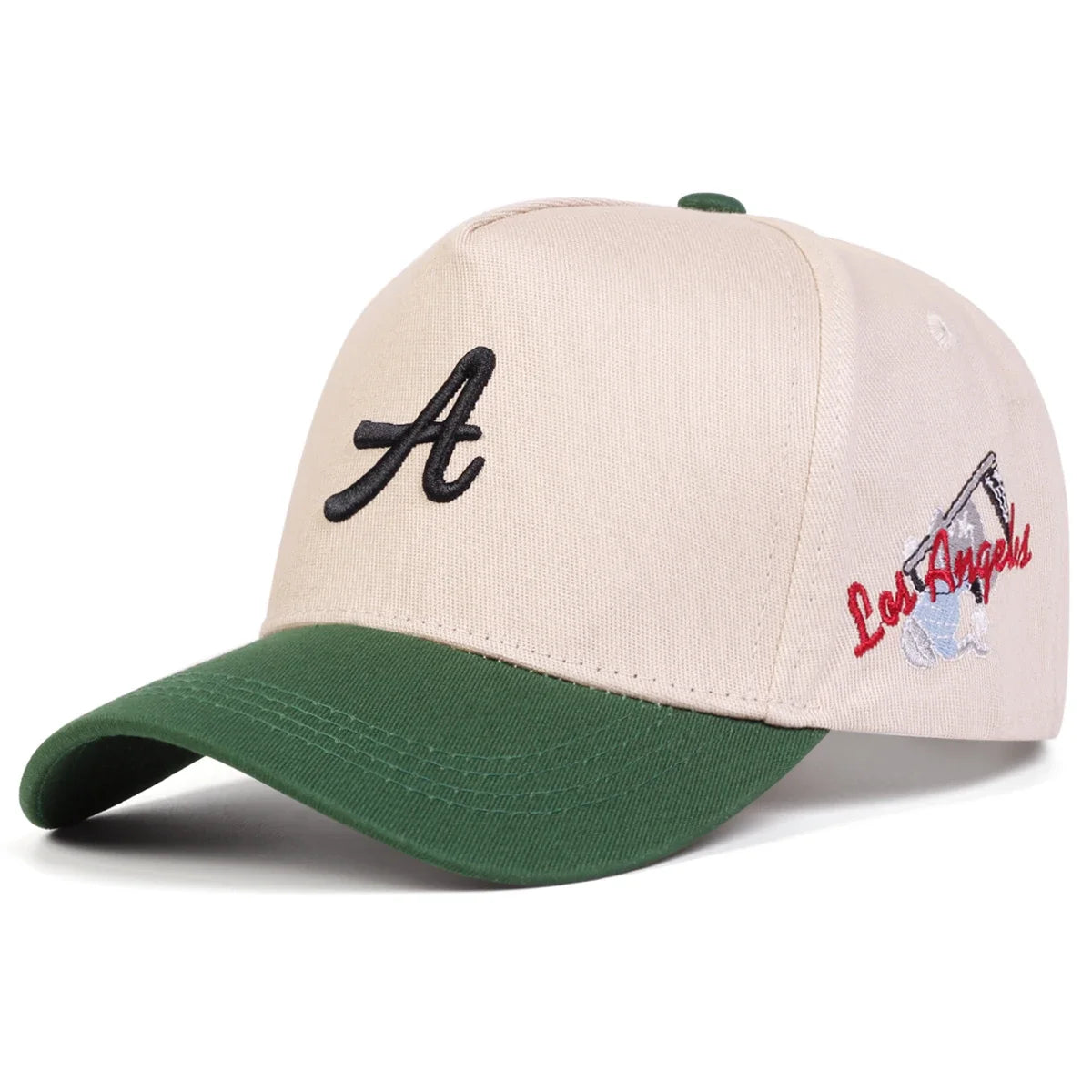 Unisex A-Letter Los Angeles Stickerei Baseball Caps Frühling Herbst Outdoor Verstellbare Freizeit Hüte Sonnenhut Sportmütze