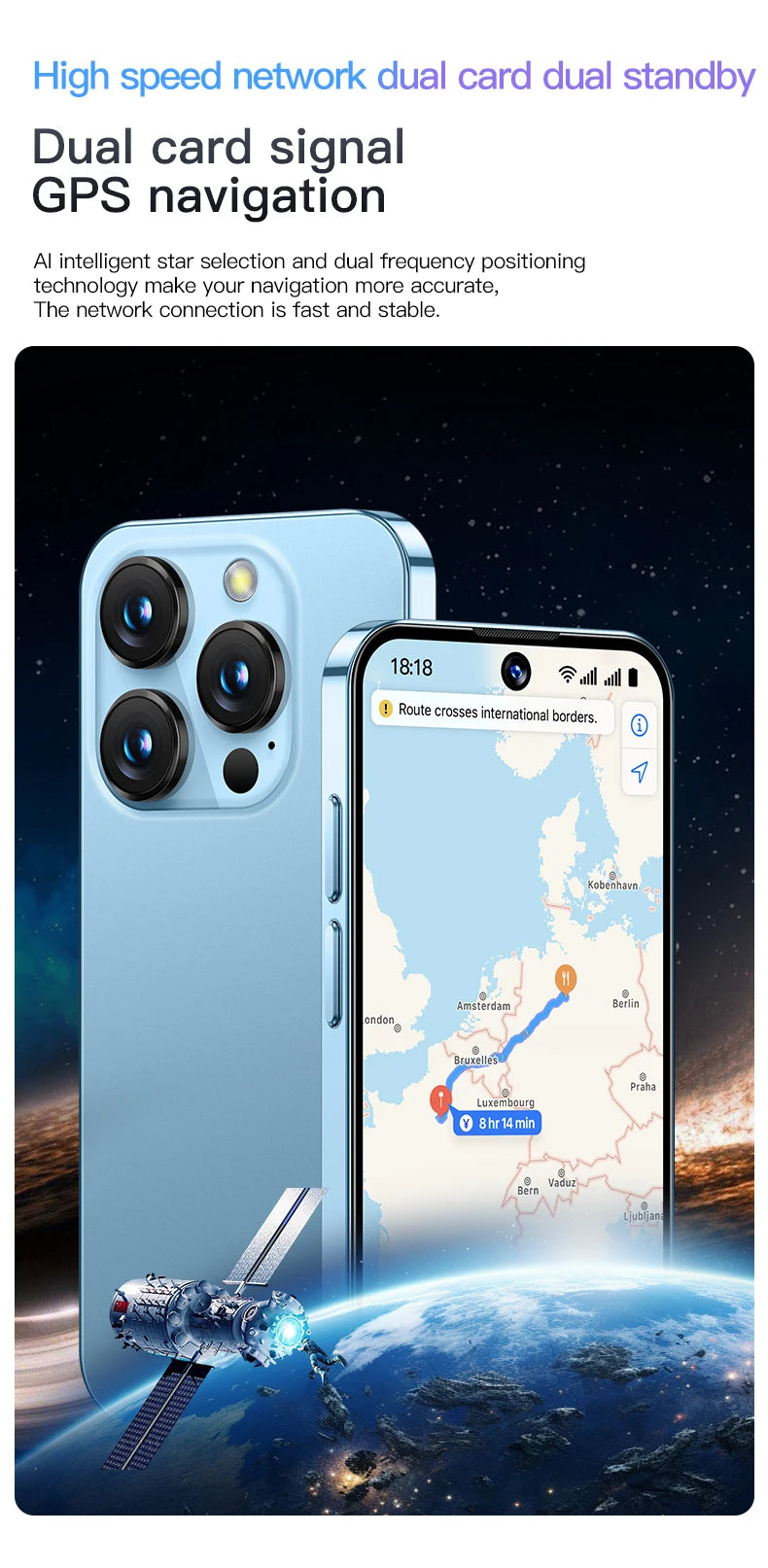 SOYES XS19 Mini Smartphone 3.88 Zoll 2 GB RAM 16 GB ROM Android 10.0 mit Gesichtserkennung Dual SIM Standby 3G-Netzwerk Kleines Telefon