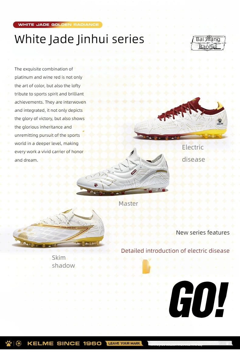 Chaussures de football KELME pour adultes, crampons courts Disease Electric 3.0 pour hommes, chaussures de football pour enfants MG, chaussures d'entraînement de match professionnelles
