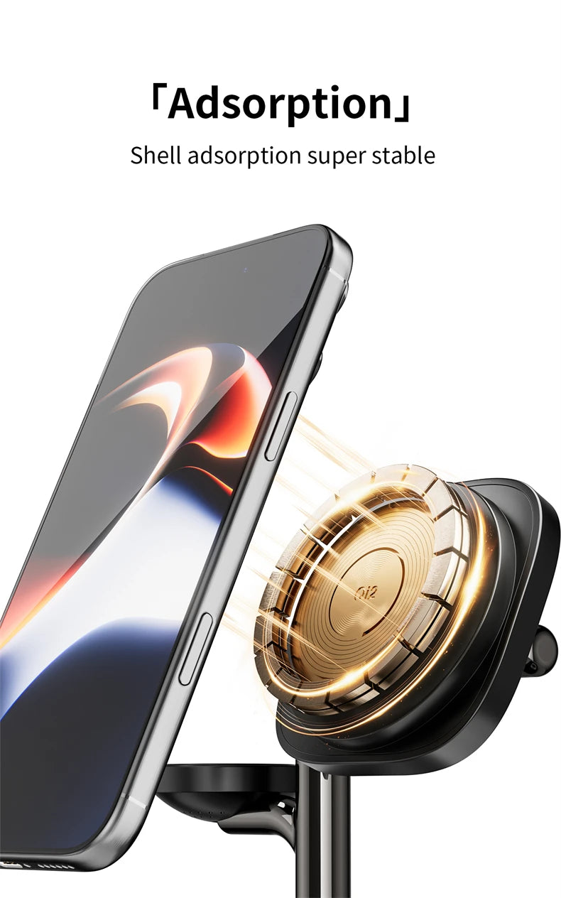 Magnetic 5 in 1 Qi2.2 25W Fast Wireless Charging Stand For Magsafe iPhone 17 16 Pro Max Apple & Galaxy Watch Galaxy S26 S25