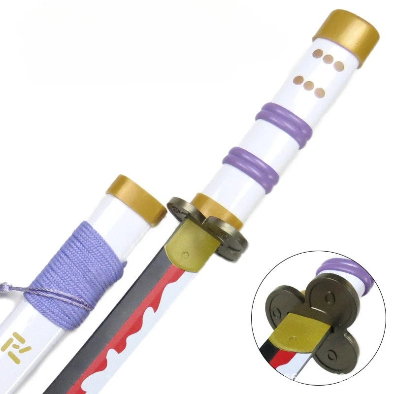 42cm/16.53in Anime Zoro Katana Swords Model Samurai Props Cosplay Peripherals Wooden With Sheath Collectible Ornaments Boys Toys