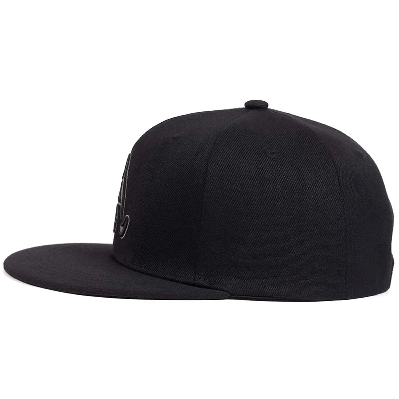 Chapeaux hip-hop brodés de l'alphabet gothique unisexe, casquettes de baseball décontractées réglables, chapeau de soleil
