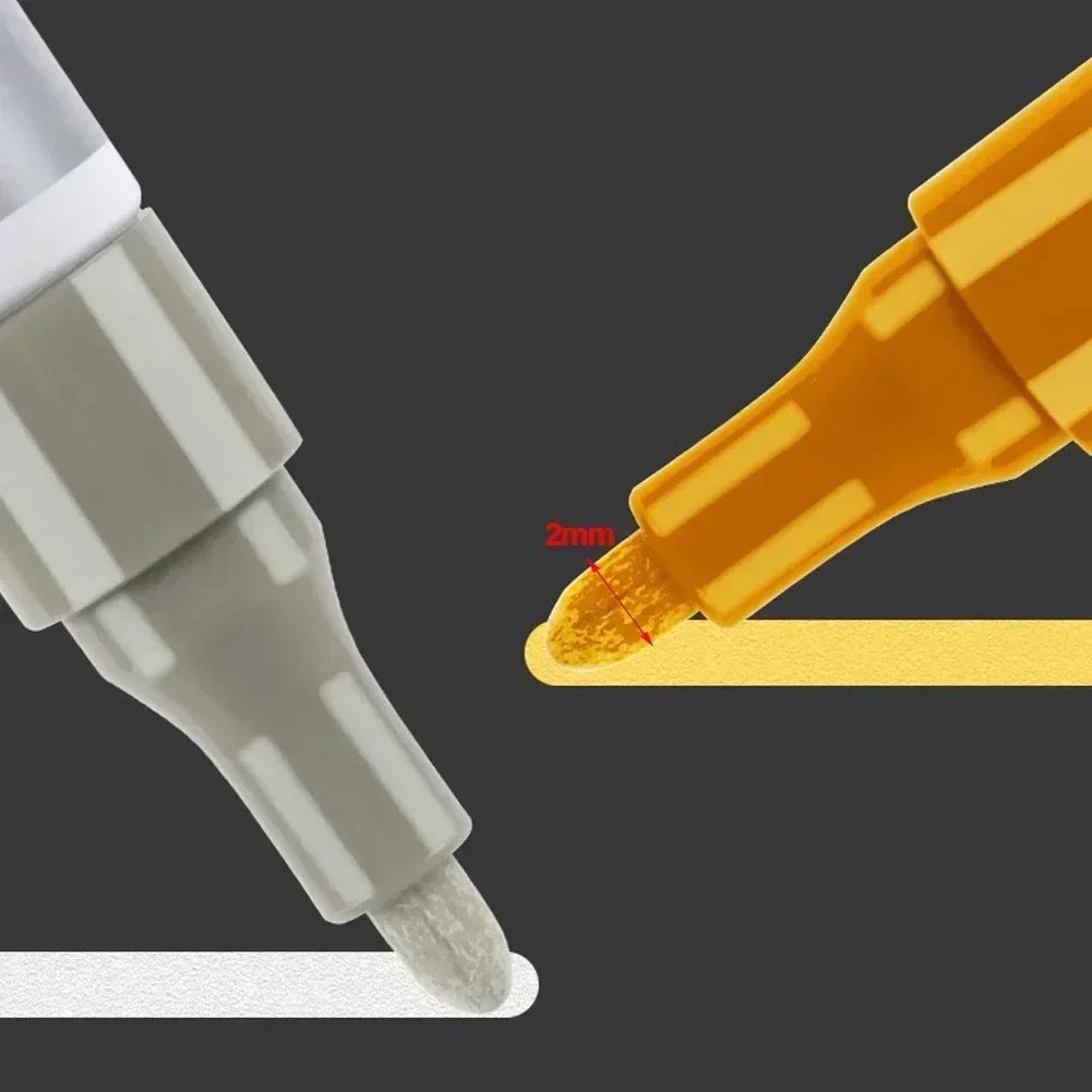 Stylo de retouche pour rayures de voiture, marqueur de peinture étanche, entretien des pneus de voiture, automobile, noir, blanc, rouge, argent