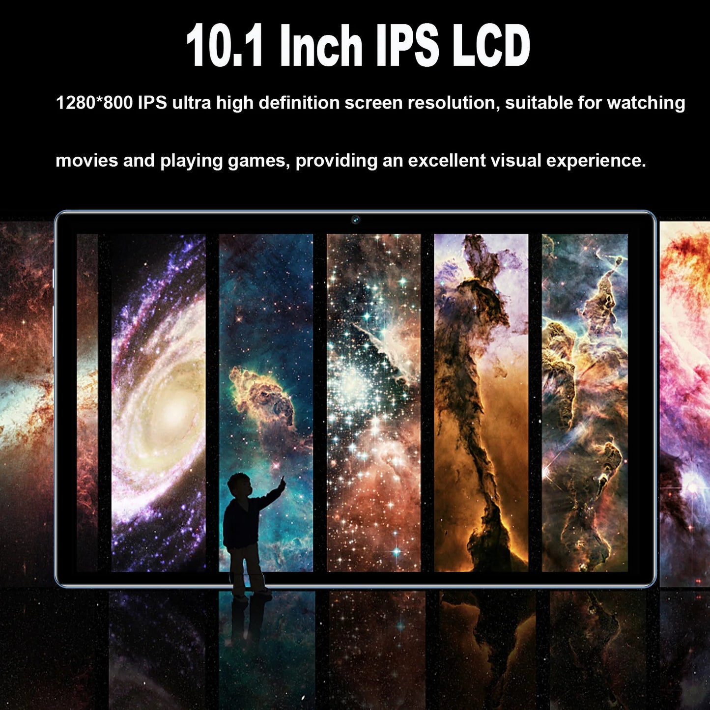 Neues 10,1-Zoll-Lern-Tablet, Octa-Core, Dual-SIM, 4 GB RAM, 64 GB ROM, 3G-Telefonie, Bluetooth, WiFi, Google Tablet PC, 6000 mAh