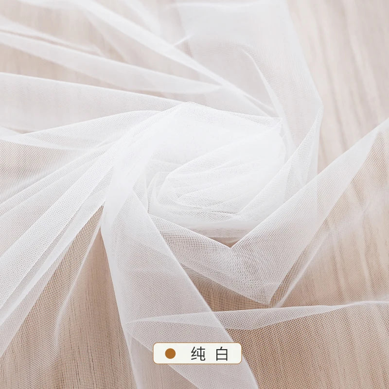 Tissu maillé doux crypté 160x50/500cm pour robes de mariée, décorations de mariage, rideaux en gaze, moustiquaires, tissus pour jupes DIY