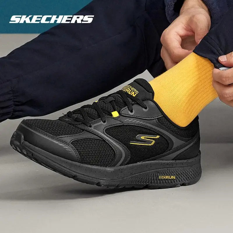 Skechers Chaussures Homme, Chaussures de sport Gorun en mesh respirant décontractées, Chaussures de marche, Chaussures de course légères avec amorti 220371-Bkyl