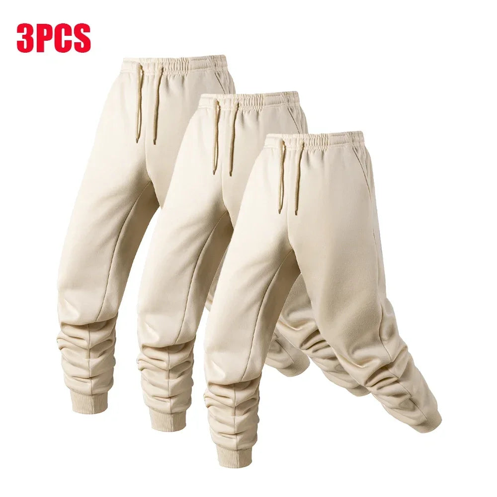 1/3 Pack Men's Warm Sports Pants Male Casual Sportswear Running Workout Long Pants Sport Trousers Jogger Sweatpants