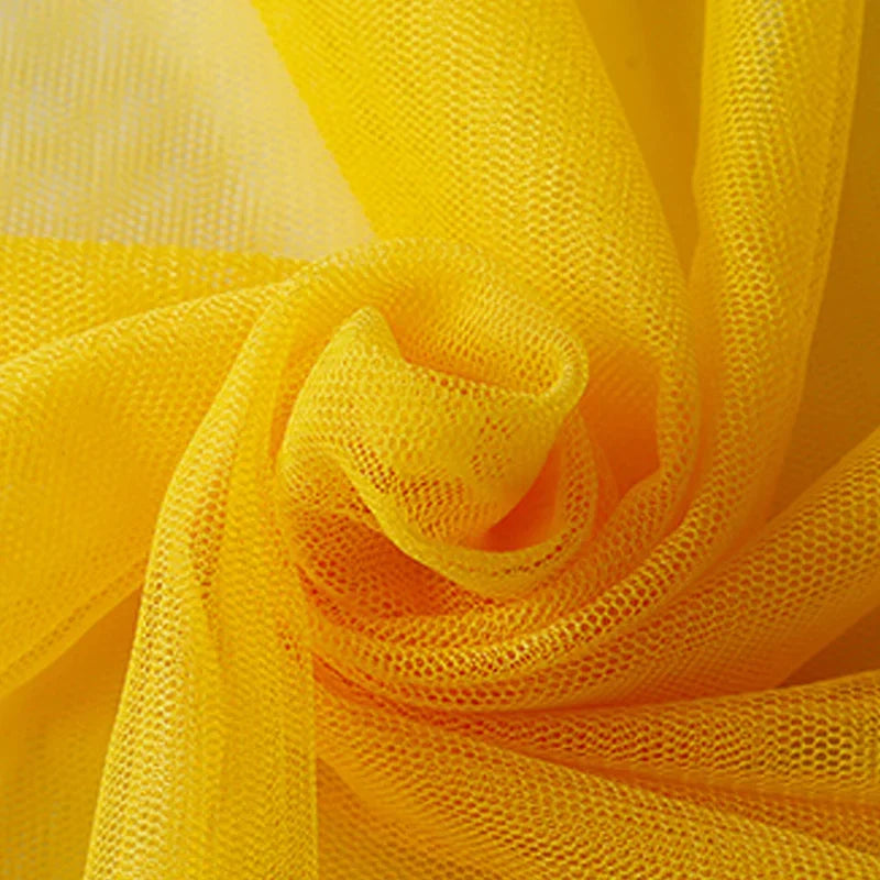 Tissu de Tulle à Mailles Douces Encrypté pour Coudre Décorations de Mariage Rideaux Moustiquaires Robe de Mariée Tissus de Couture DIY1m/5m/10m