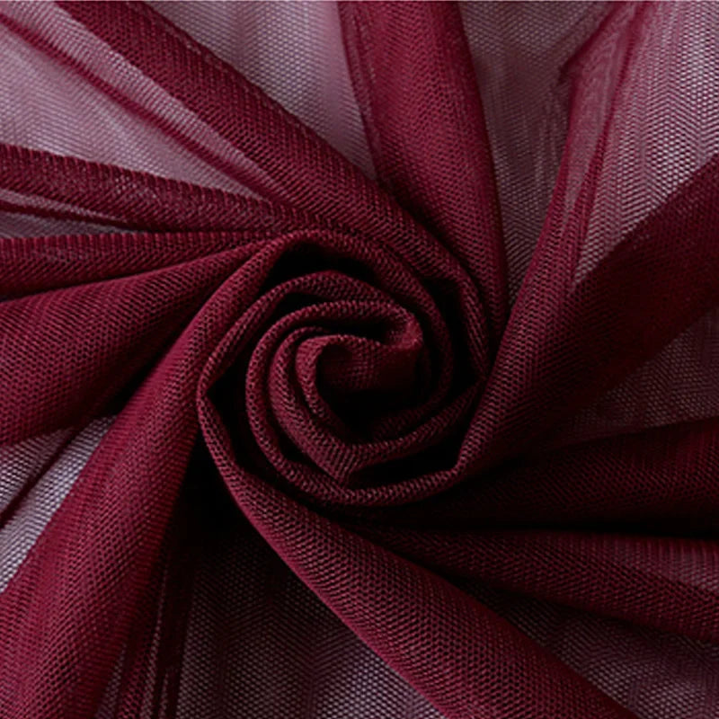 Tissu de Tulle à Mailles Douces Encrypté pour Coudre Décorations de Mariage Rideaux Moustiquaires Robe de Mariée Tissus de Couture DIY1m/5m/10m