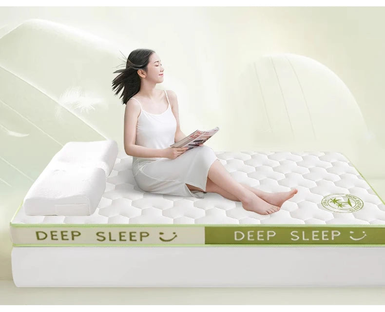 Nouveau matelas en latex à mémoire de forme 6/10 cm, tapis de tatami en éponge de haute qualité, matelas double, King, Queen Size, produit de lit épais et chaud