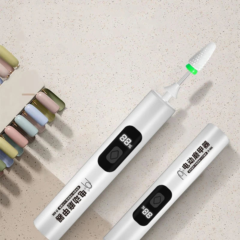 2/4 Stk. kabelloser Nagelfräser 35000 U/min Manikürefräser Nagelreparatur Pedikürefräser Polierer Schleifer USB wiederaufladbare Nagelfeile