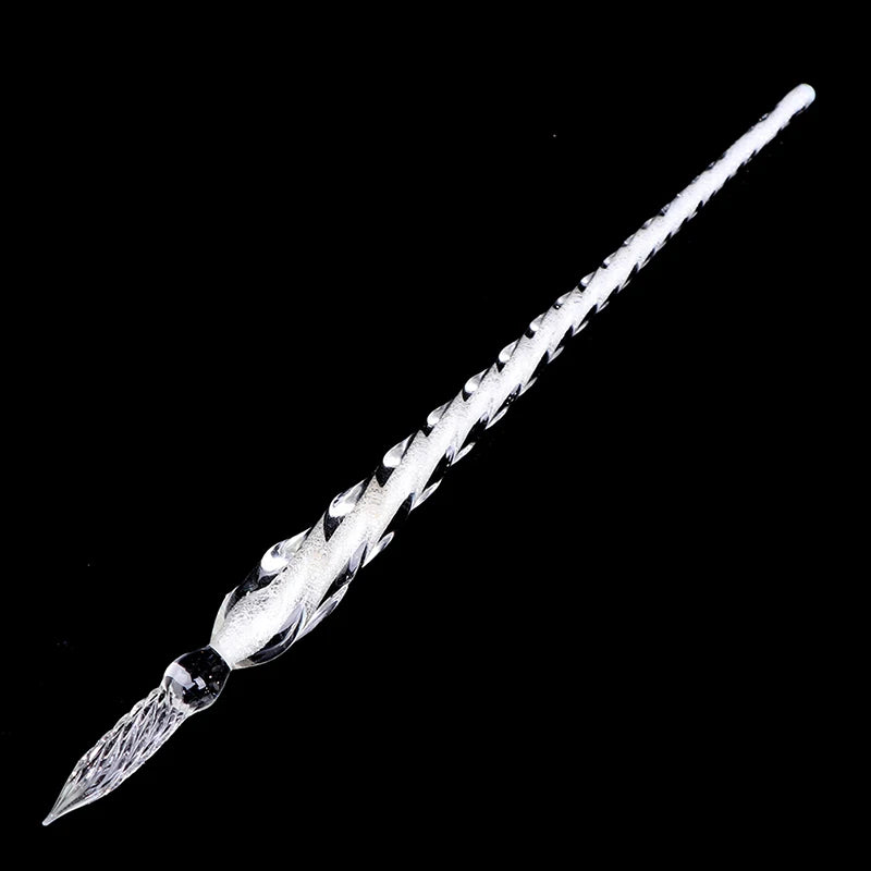 1 Pc Vintage Glass Dip Dipping Pen Signature Filling Ink Fountain Pens Glass Drip Fountain Pen