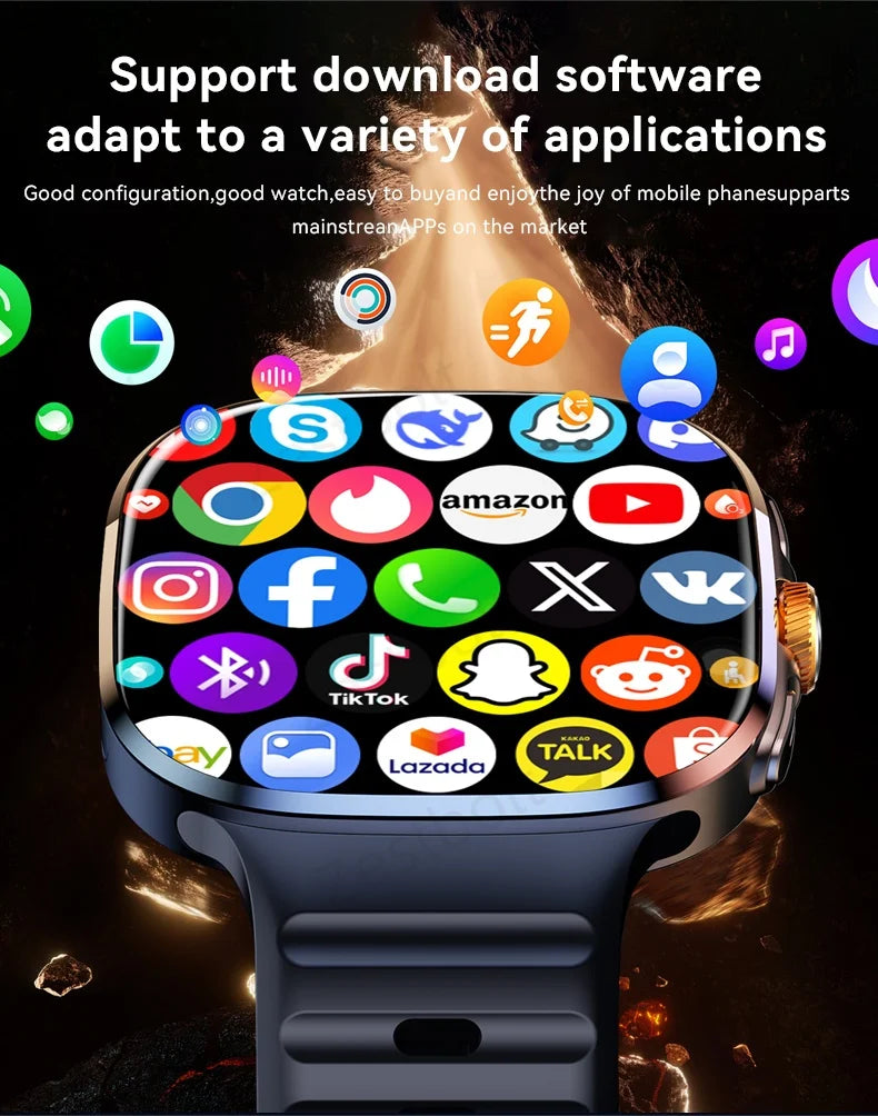 Nouvelle montre connectée M99 5G version cellulaire, écran Amoled 2,4 pouces plus grand, Android 10, avec caméra rotative et emplacement pour carte SIM, Wi-Fi