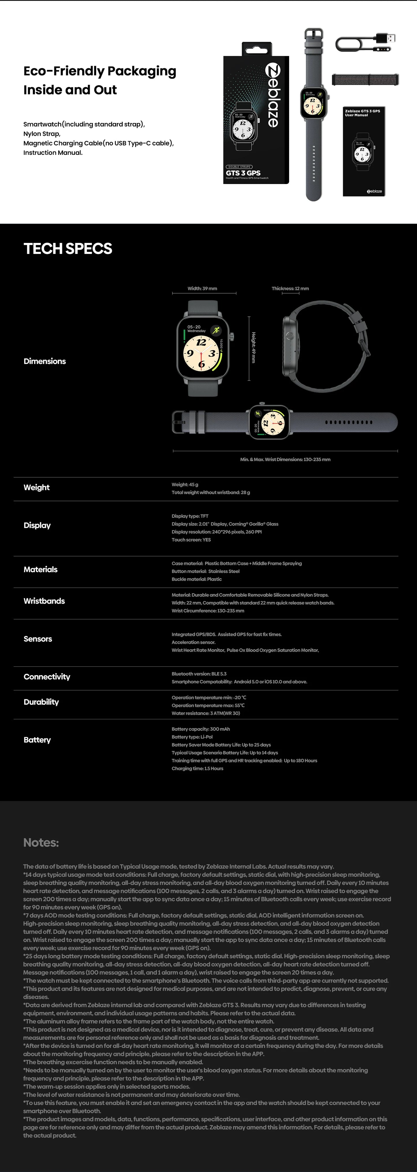Neue 2025 Zeblaze GTS 3 GPS Sport-Smartwatch mit Sprachfunktion, 2,01" Display, Herzfrequenz-, SpO2- und Stress-Tracking-Smartwatch für Damen und Herren