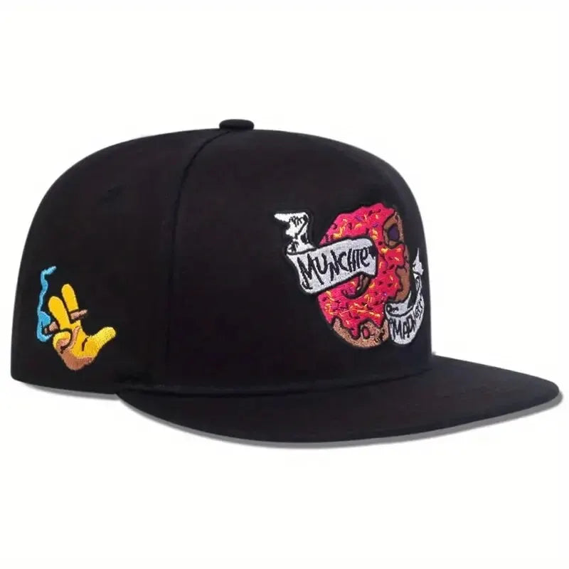 Unisex Donut Stickerei Hip-Hop Mützen Outdoor Verstellbare Freizeit Baseball Caps Sonnenhut