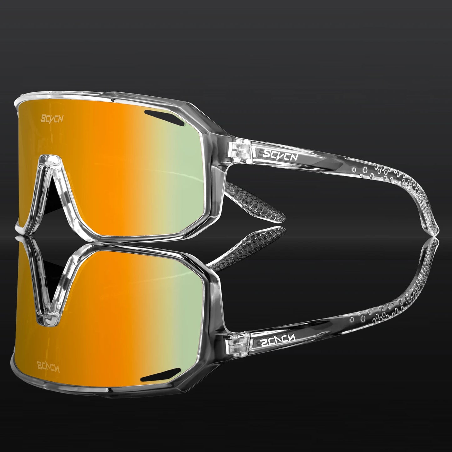 SCVCN Lunettes de soleil photochromiques d'extérieur, lunettes de cyclisme pour hommes, lunettes de vélo pour femmes, VTT, vélo de route, lunettes de cyclisme UV400