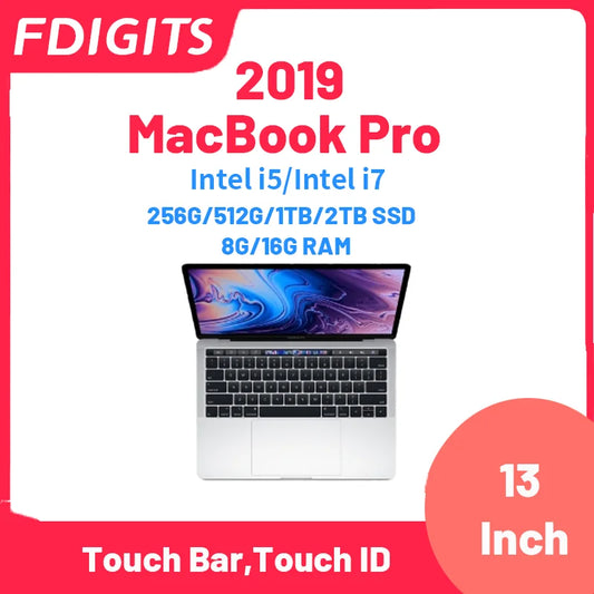 2019 MacBook Pro Intel i5 i7 13 Zoll Touch Bar, Touch ID 256G/512G/1TB/2TB 8G/16G RAM Notebooks Laptop.