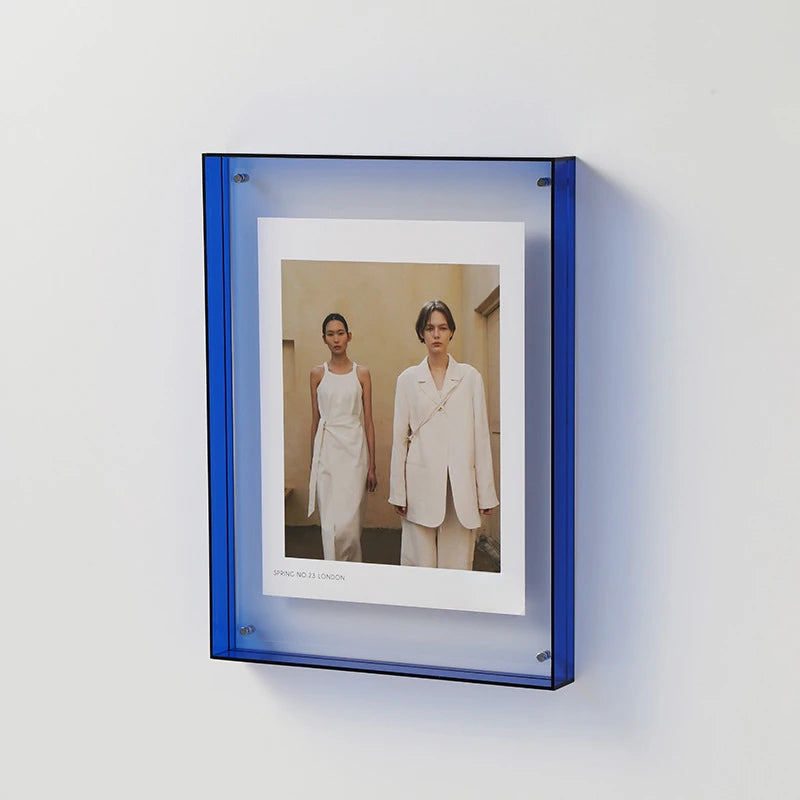 Transparenter Acryl-Fotorahmen DIY Poster Malerei Flur Schlafzimmer Wanddekoration Ins Style Tischbilderrahmen