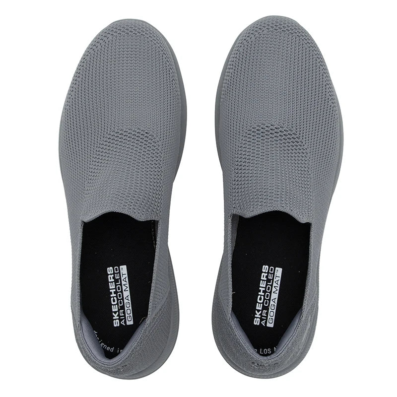 Skechers Herren-Walkingschuhe Atmungsaktive Freizeitschuhe Outdoor Bequeme Reiseschuhe 216141-Char