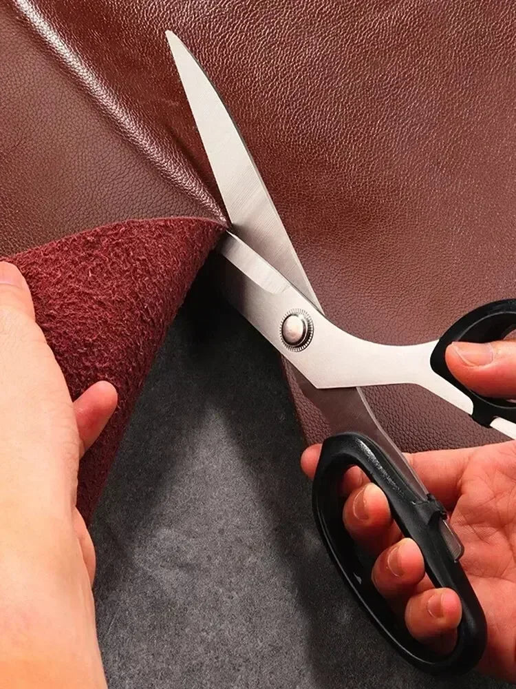 10-Zoll-Edelstahl-Schneiderschere, schwarze Schere, Haushalts-Profischnittschere, DIY-Nähwerkzeuge für