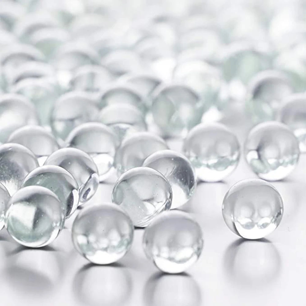 20 pièces/paquet Billes en verre transparentes pleines de 10 mm, 14 mm, 16 mm pour lance-pierre, piste à billes et jeux de billes traditionnels