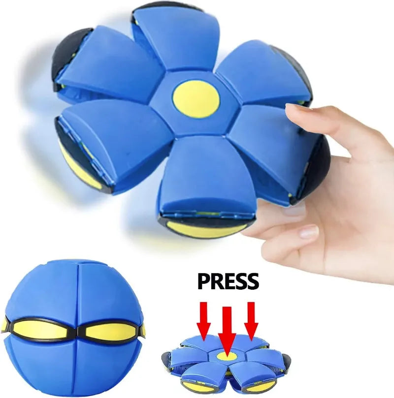Jouets de plein air amusants Garçons Filles Balle soucoupe volante Jouet parent-enfant Balle magique de déformation du pied Pression du pied Balle de décompression et d'évasion