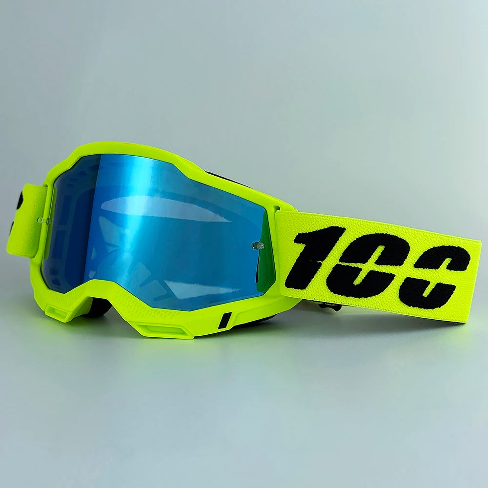 100 Motocross Goggle Glasses MX Off Road Masque Helmets Goggles Ski Sport Gafas for Motorcycle Dirt Bike Glasses and bag