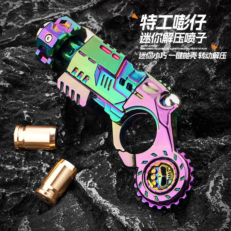EDC Metall Multi Spielbarkeit Ratsche Flip Antistress Spielzeugpistole Auswurfschale Stressabbau Fidget Spinner Fidgeting Spielzeug Geschenke