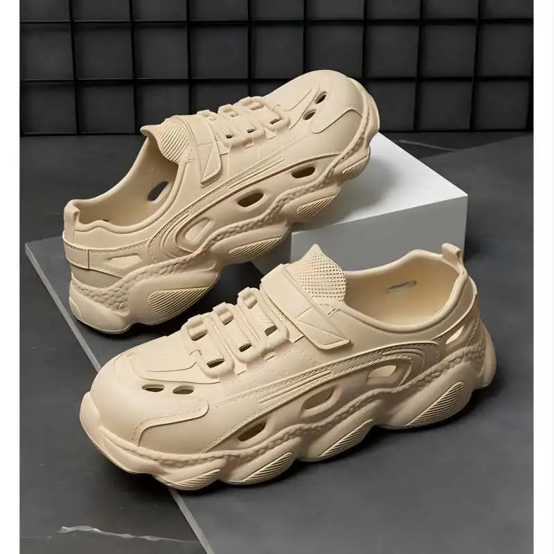 High-End Herren Watschuhe für den Sommer, atmungsaktiv, rutschfest, verschleißfest, Strand-Deo, Fahr- und Angelsandalen für Herren