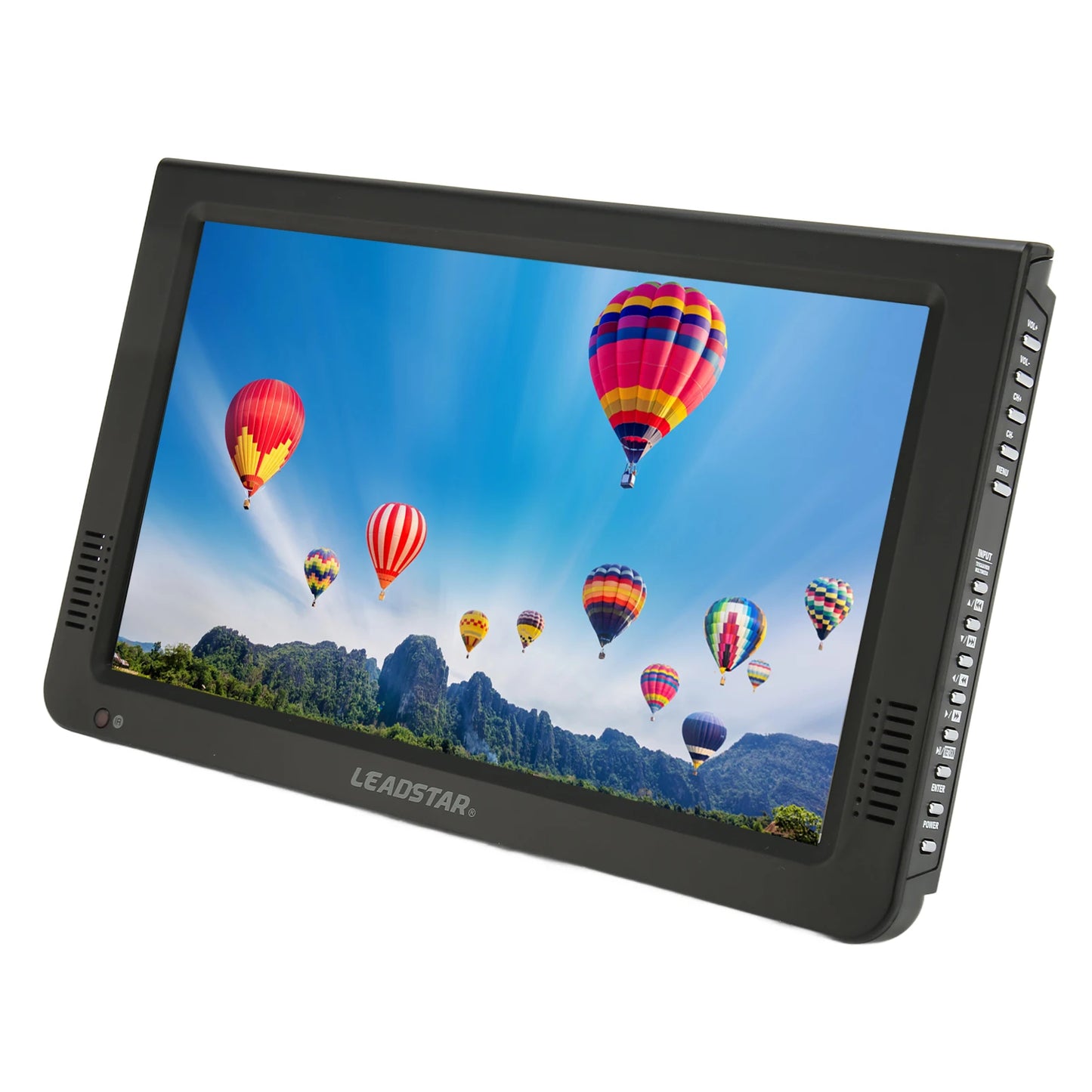 Tragbarer 10-Zoll-Fernseher mit hochempfindlichem Tuner, wiederaufladbarer ATSC-Digital-TV für Auto und Outdoor, tragbarer TV, wiederaufladbarer ATSC-Digital-TV