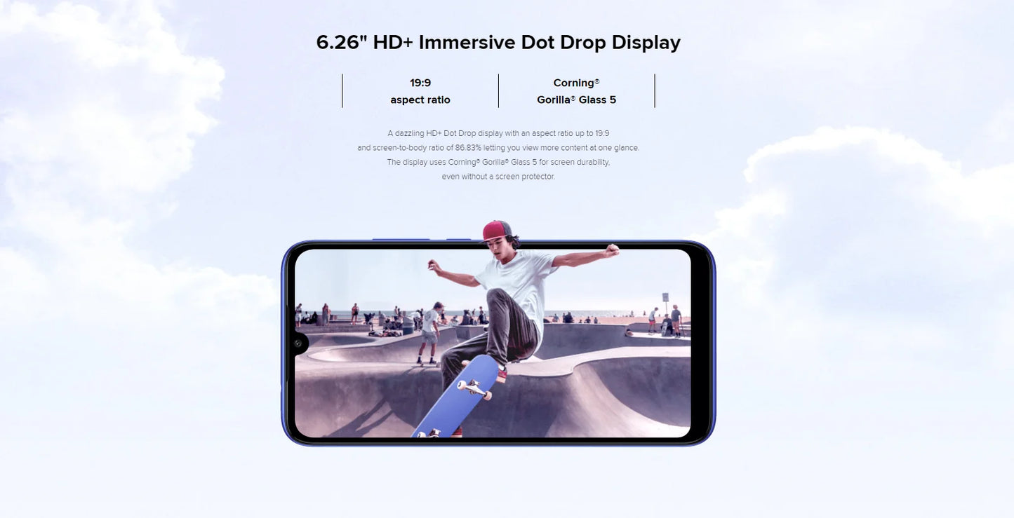 Xiaomi Redmi 7 Handy mit Handyhülle, Dual-SIM-Steckplatz Handy Android Dual-Kamera gebrauchtes Handy