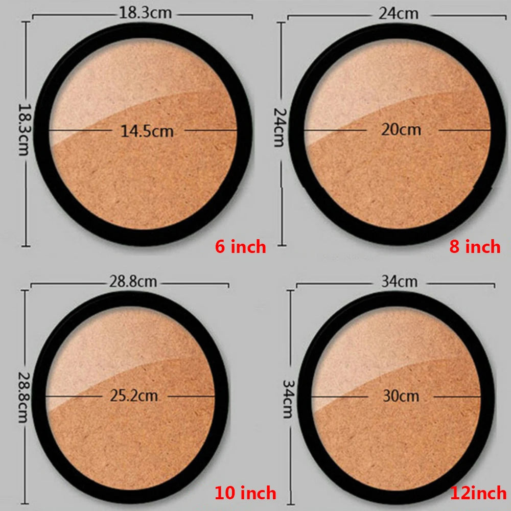 Runder Fotorahmen DIY Holz Wandmontage Hängender Bilderrahmen Hochzeitsgeschenk Wohnkultur Wandbild 6-12 Zoll