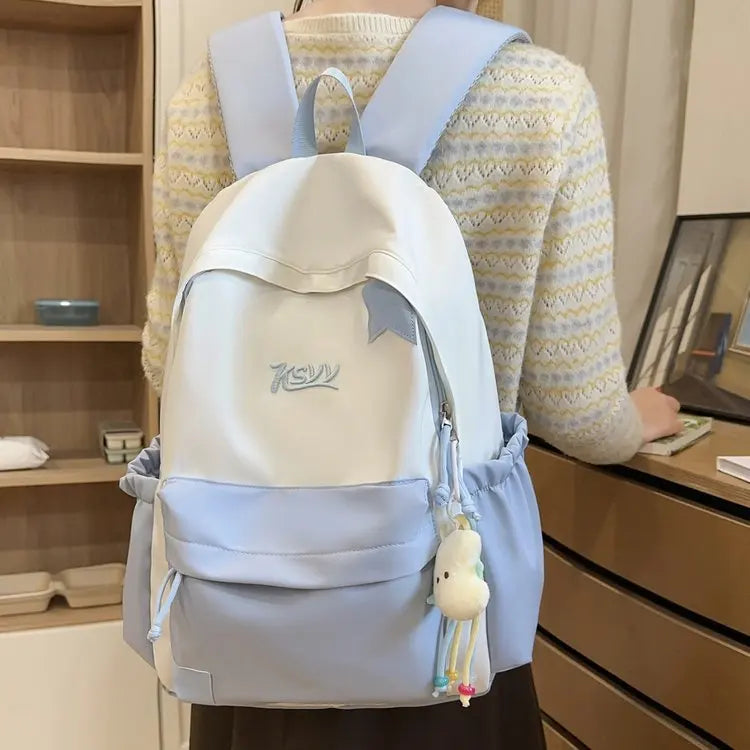 Nouveau Sac à Dos de Collège Imperméable pour Femme, Grande Capacité, Sacs d'École Tendance pour Ordinateur Portable, Joli Sac de Voyage pour Fille, Cool