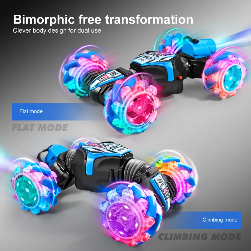 Top RC Stunt Car 2.4G Ferngesteuertes Auto RC Uhr Gestensensor LED Rotation Geschenk Elektronisches Spielzeug für Kinder Jungen