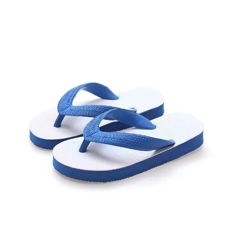 Tongs Enfant, Pantoufles d'Été, Tongs Décontractées Antidérapantes pour Garçons, Respirantes, Couleur Unie, Confortables pour la Plage