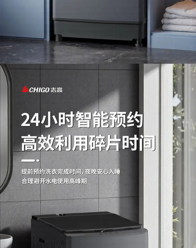 10KG 15KG Compact Top Loading Washer Dryer Fully Automatic Small Household Dormitory Apartment Washing Machine