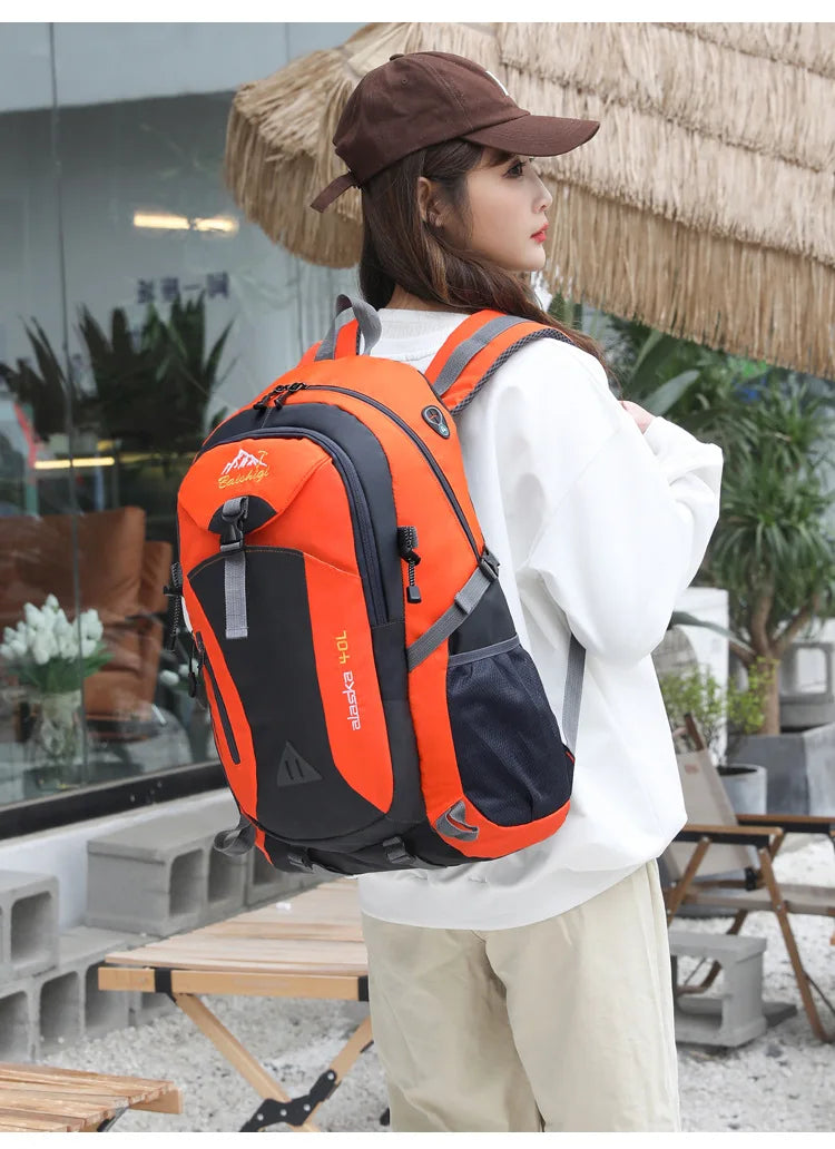 Sac à dos de sport de voyage unisexe 2026 grande capacité en nylon léger pour randonnée en plein air hommes et femmes sac d'école étudiant