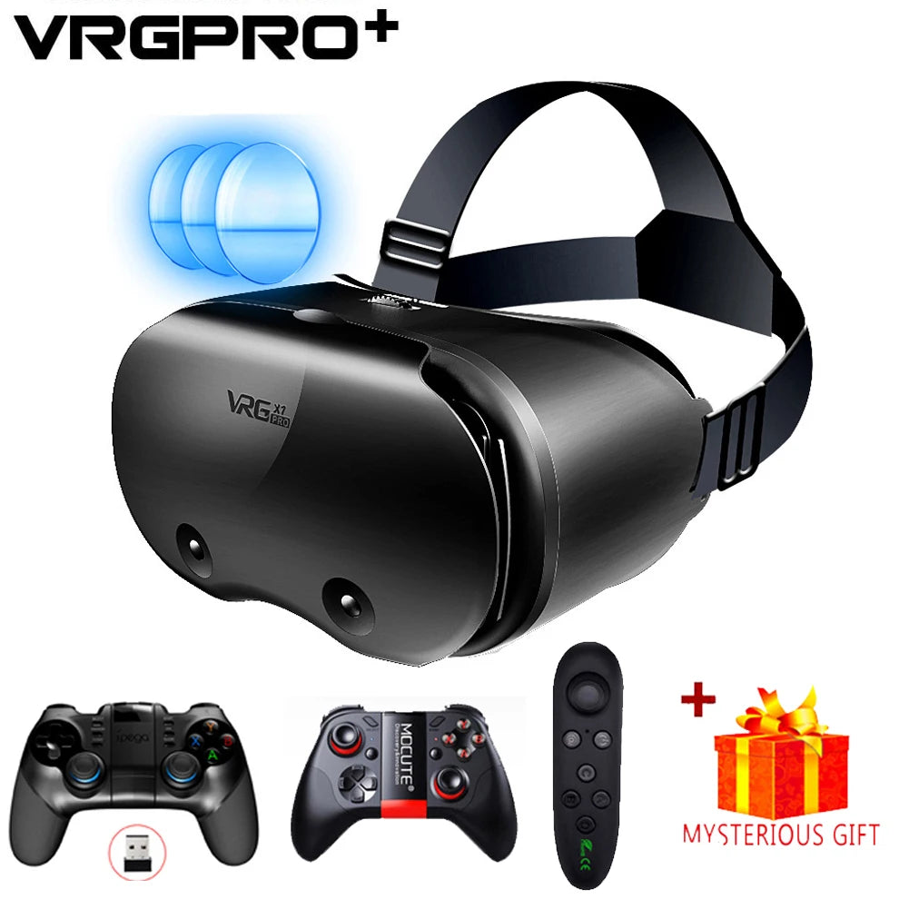 3D Virtual Reality VR Brille für iPhone Android Smartphone Handy Helm Headset mit echten Linsen Goggles Geräte