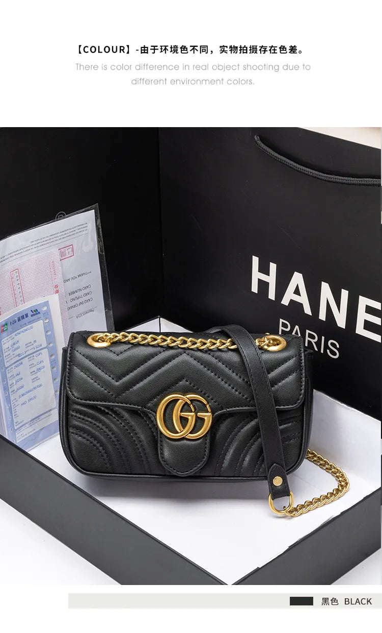 2025 new autumn small fragrant wind rhombus chain bag fashionable shoulder messenger bag