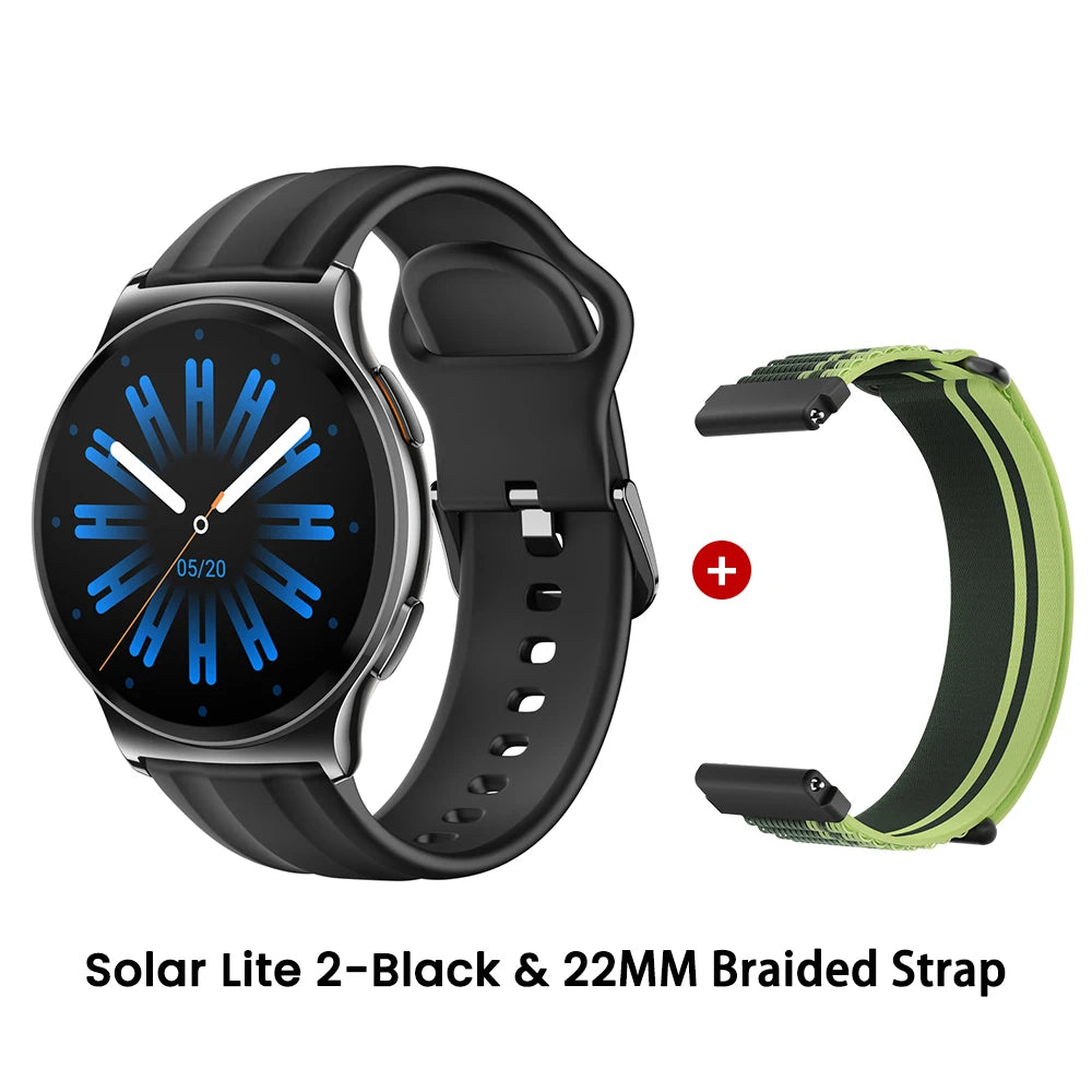 HAYLOU Solar Lite 2 Smartwatch 1.43'' AMOLED Display 24h Health Monitoring 150+ Sports Modes Voice Calling Smart Watch 1ATM