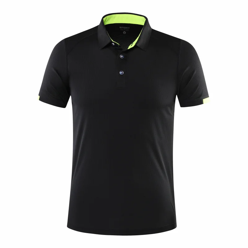 Schnell trocknendes Kurzarm-POLOSHIRT Für Outdoor-Sport und Fitness Atmungsaktives und kühles Mesh-Revers-Oberteil