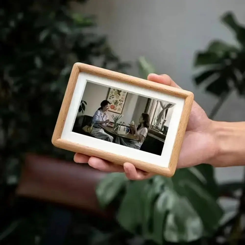 New 6/7/8 Inch Black Walnut Photo Frame Simple Handmade Mortise Tenon Photo Frame Real Wooden Picture Frame