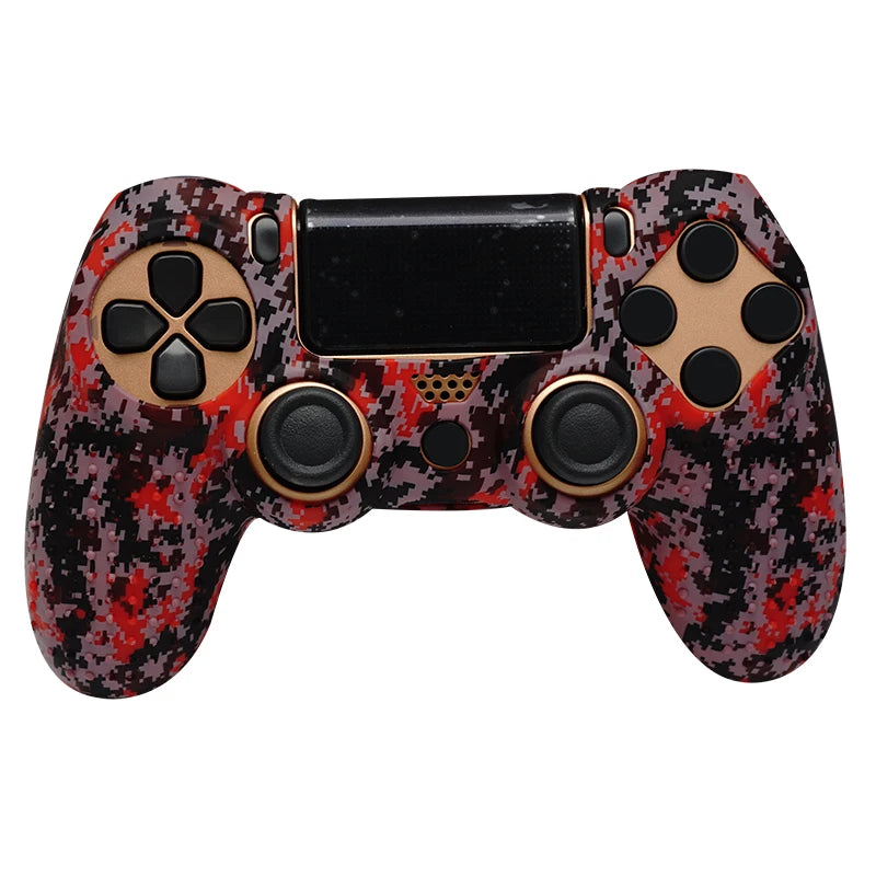Coque de protection antidérapante en silicone souple pour manette SONY Playstation 4 PS4, compatible avec les gamepads PS4 Pro Slim