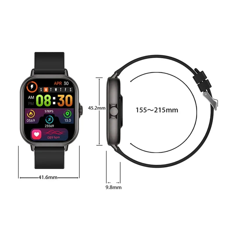 VIVO Smartwatch Android IOS Geschenk Bluetooth Anruf Smartwatch 2025 Touch-Zifferblatt Musik Fitness Tracker Sportuhren + Kopfhörer NEU